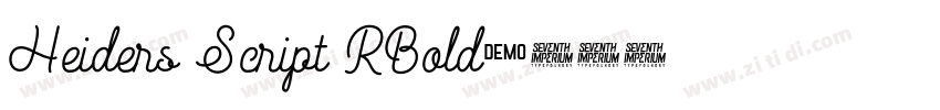 Heiders Script RBold字体转换